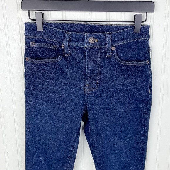 Madewell 9" Mid-Rise Skinny Jeans in Orland Dark Wash Denim MA938 Size 25 - Picture 4 of 10